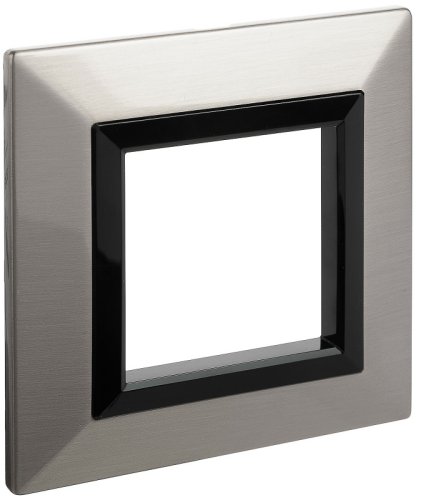 Рамка универсальная DKC Avanti 1-м. металл никель картинка